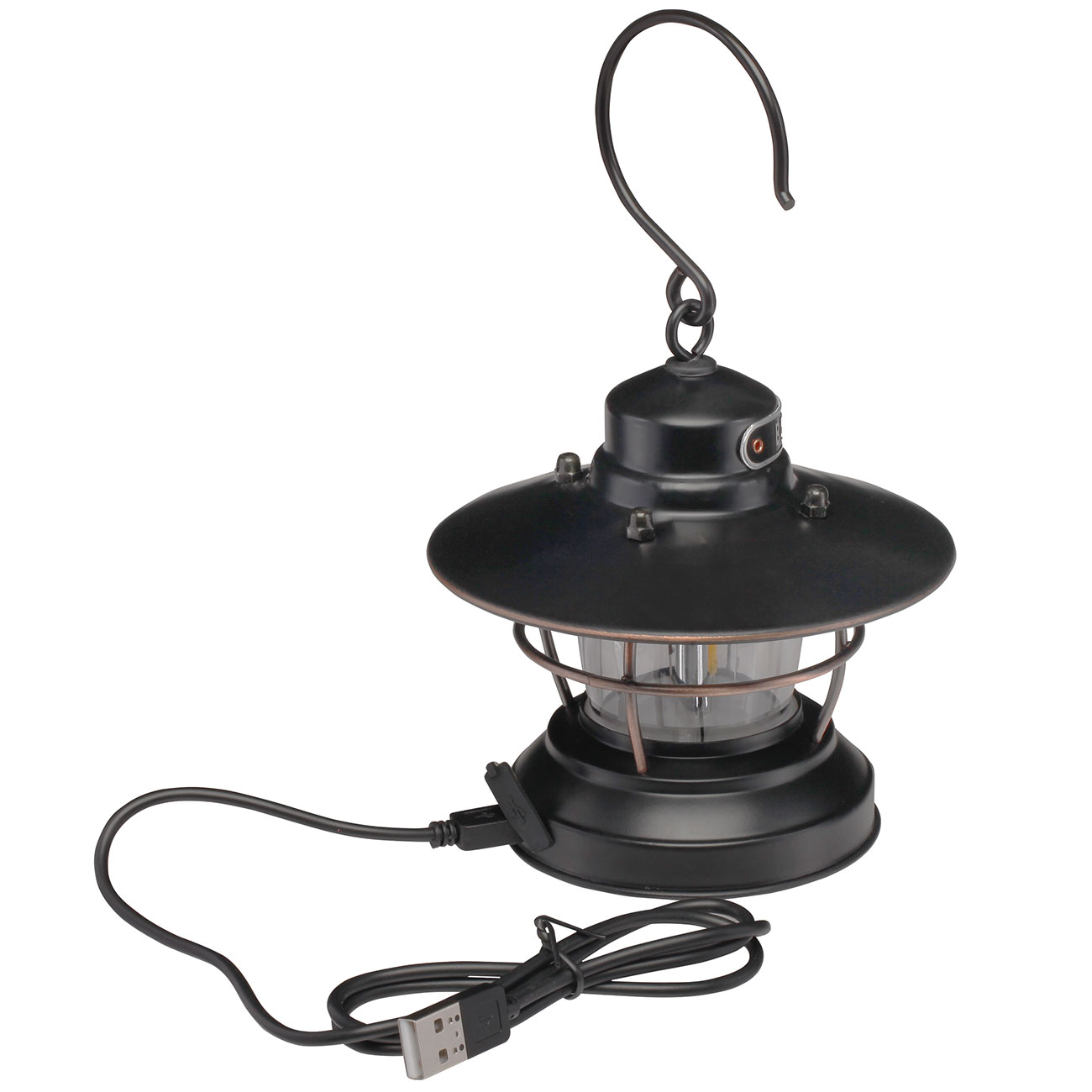 Barebones Mini Laterne Edison 100 Lumen schwarz/bronze inkl. USB-Kabel Bild 4