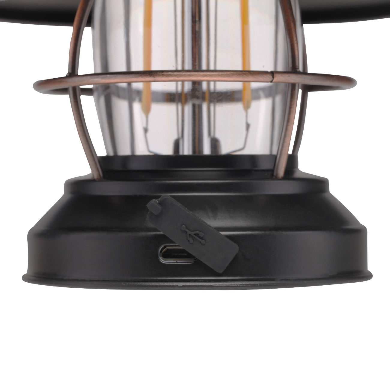 Barebones Mini Laterne Edison 100 Lumen schwarz/bronze inkl. USB-Kabel Bild 6