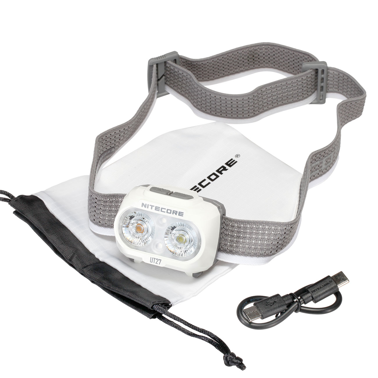 Nitecore LED-Stirnlampe UT27 V2 Dual Power 800 Lumen wei� Bild 3