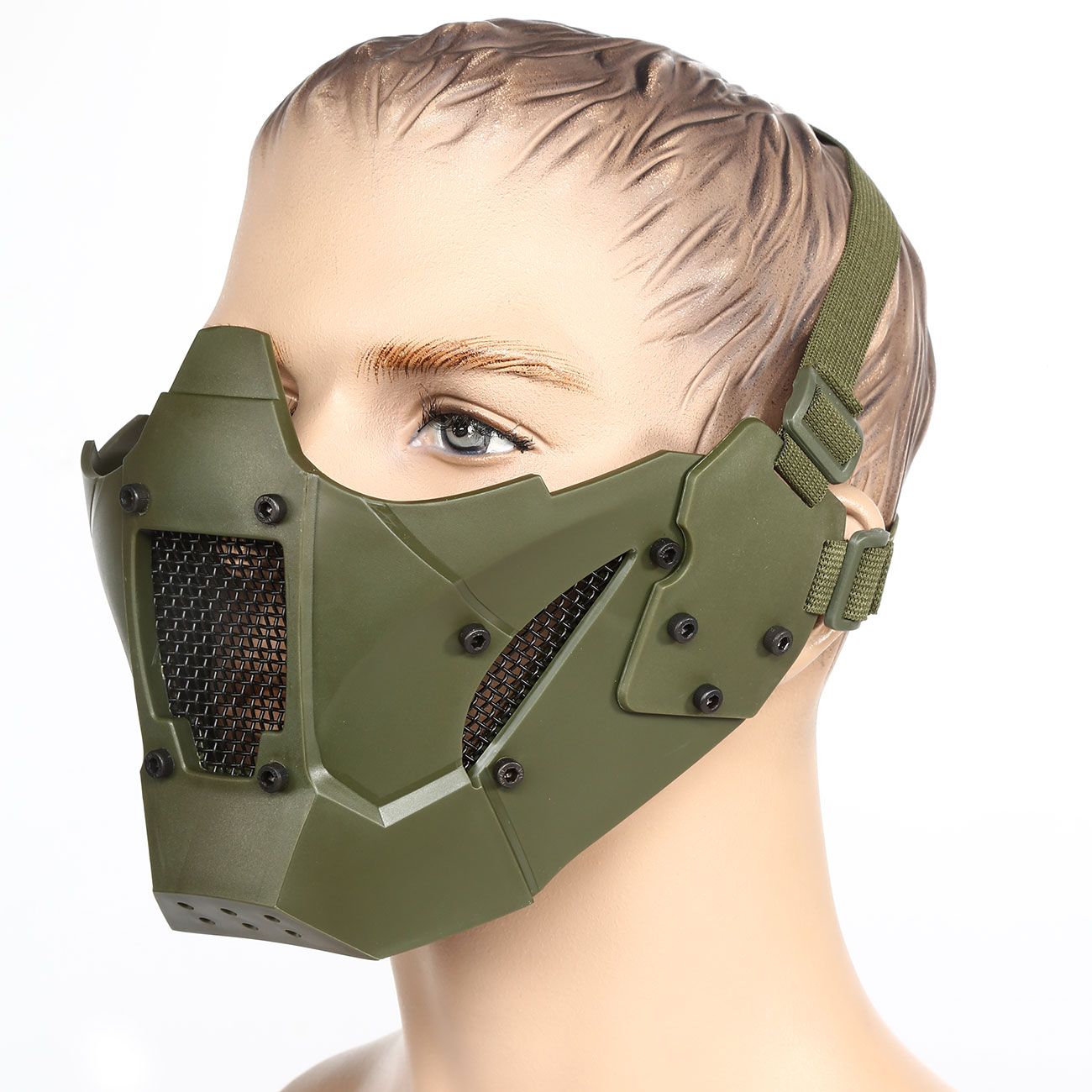 Nuprol Mesh Mask V4 mit Halterung für / ohne FAST Helme oliv