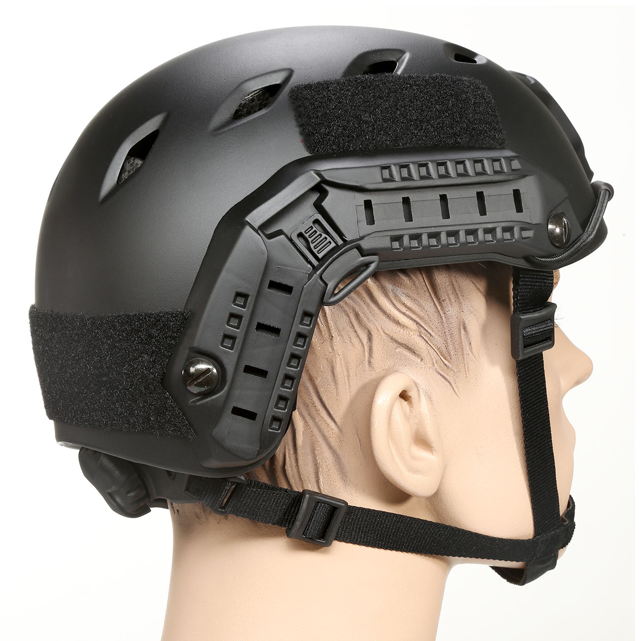nHelmet Airsoft Helm  FAST BJ Maritime Railed mit NVG Mount schwarz Bild 3