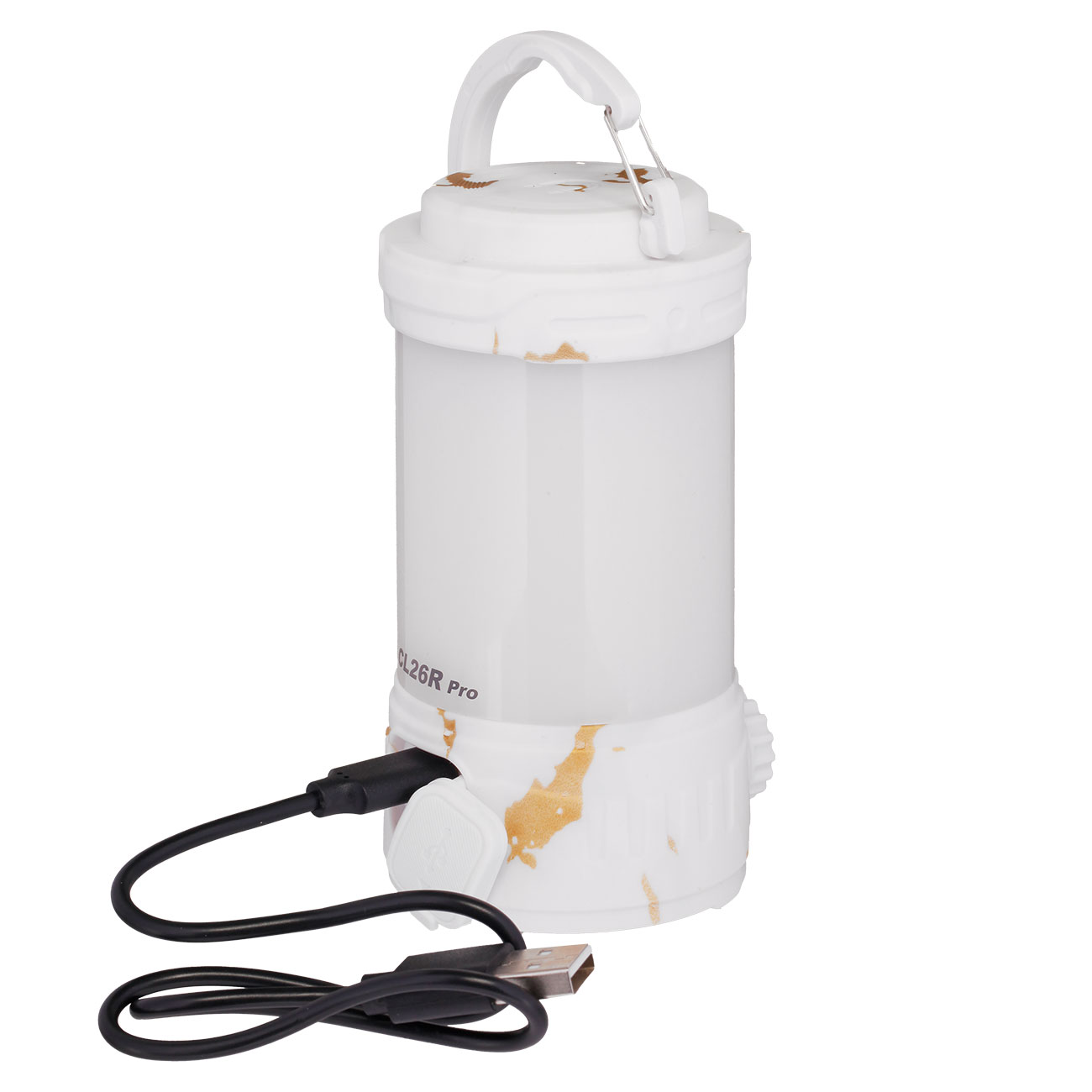 Fenix Campinglaterne CL26R Pro 650 Lumen marmor/wei mit Powerbankfunktion inkl. USB Ladekabel und Akku Bild 7