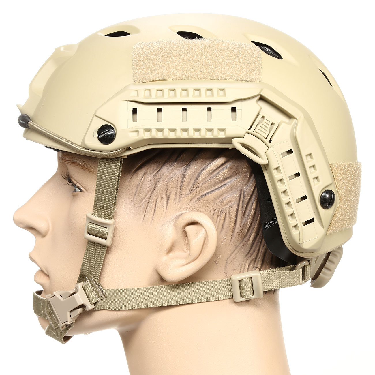 nHelmet Airsoft Helm FAST BJ Maritime Railed mit NVG Mount Dark Earth Bild 1