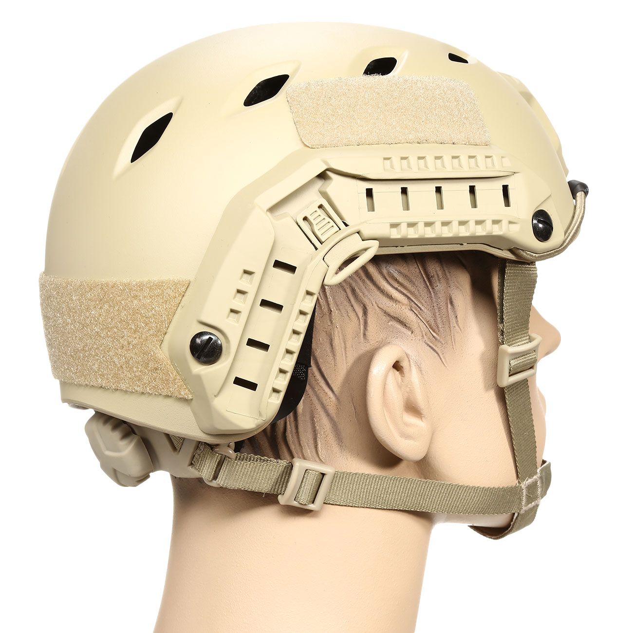 nHelmet Airsoft Helm FAST BJ Maritime Railed mit NVG Mount Dark Earth Bild 3