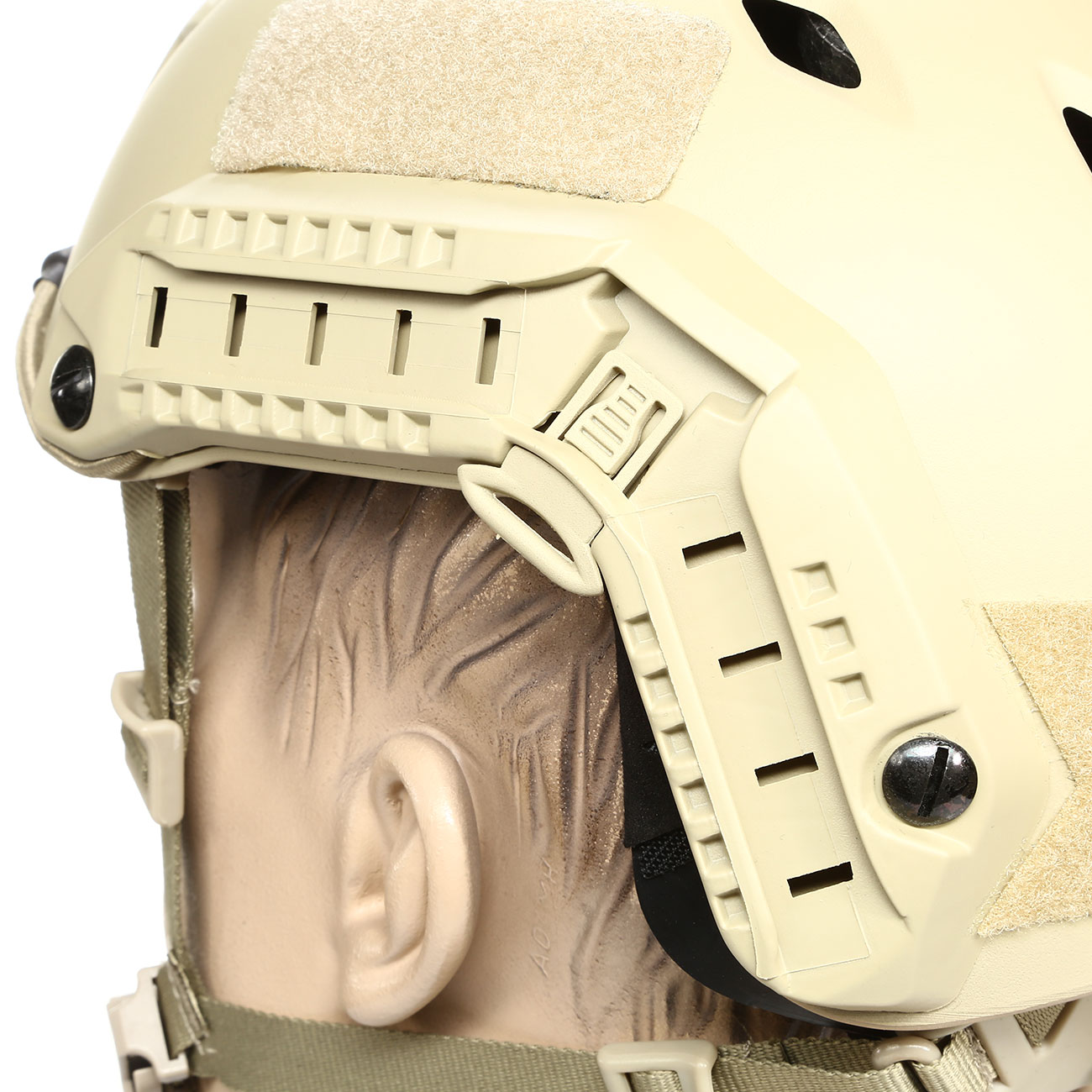 nHelmet Airsoft Helm FAST BJ Maritime Railed mit NVG Mount Dark Earth Bild 5
