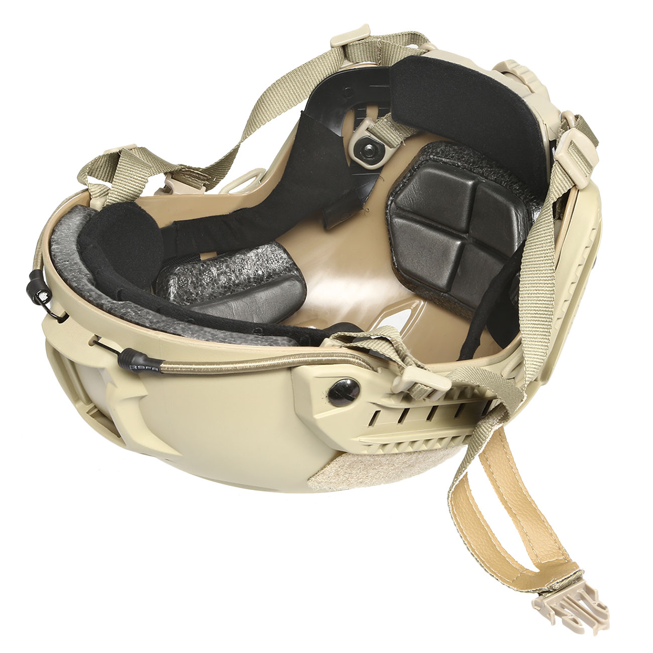 nHelmet Airsoft Helm FAST BJ Maritime Railed mit NVG Mount Dark Earth Bild 9