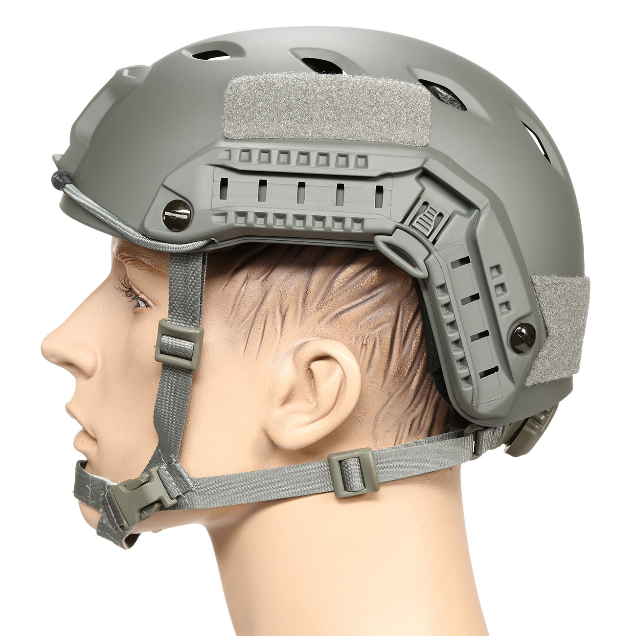 nHelmet Airsoft HelmFAST BJ Maritime Railed mit NVG Mount Foliage Green Bild 1