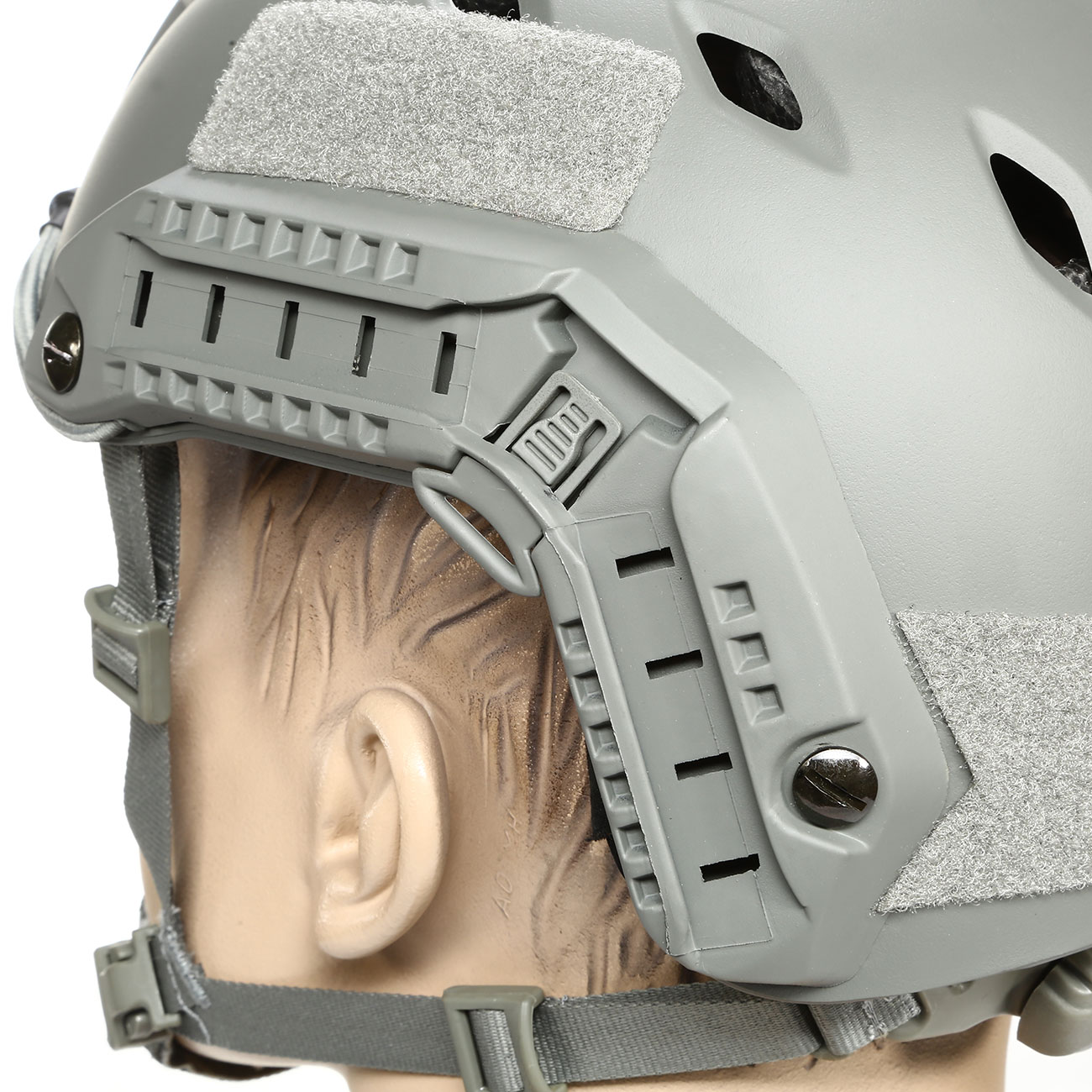nHelmet Airsoft HelmFAST BJ Maritime Railed mit NVG Mount Foliage Green Bild 7