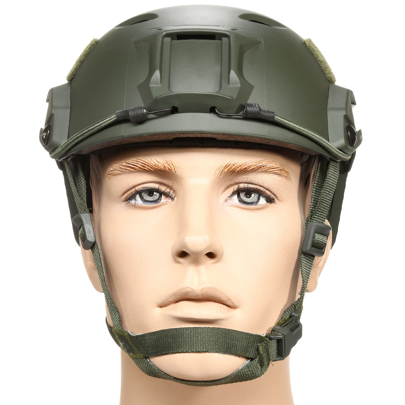 nHelmet Airsoft Helm FAST BJ Maritime Railed mit NVG Mount oliv Bild 2