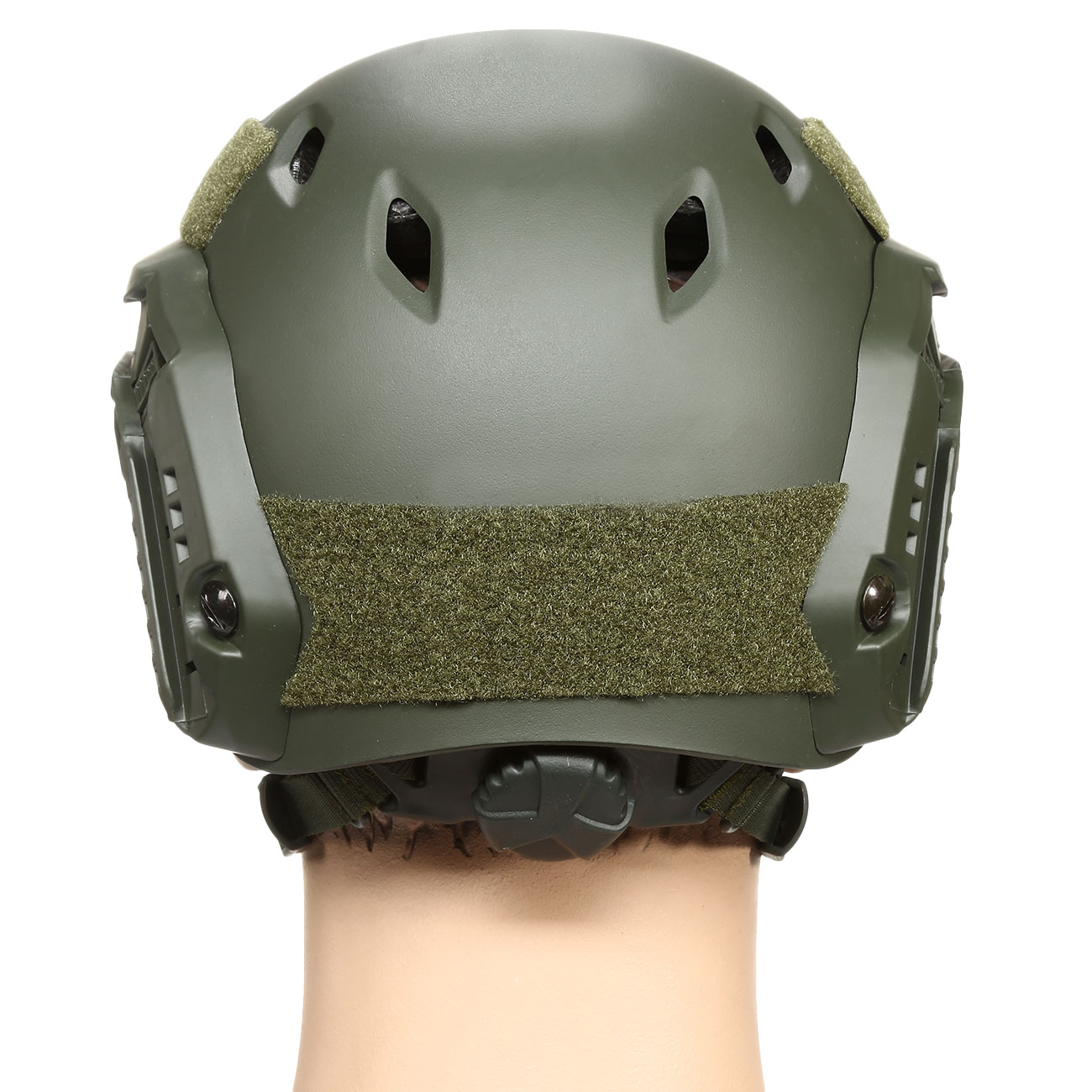 nHelmet Airsoft Helm FAST BJ Maritime Railed mit NVG Mount oliv Bild 4