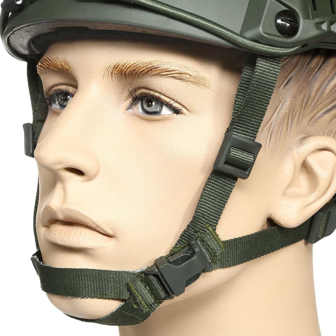 nHelmet Airsoft Helm FAST BJ Maritime Railed mit NVG Mount oliv Bild 6