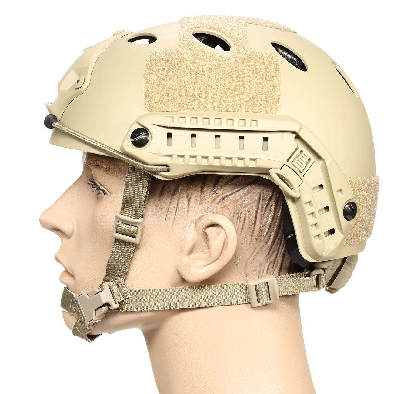 nHelmet Airsoft Helm FAST PJ Standard Railed mit NVG Mount Dark Earth Bild 1