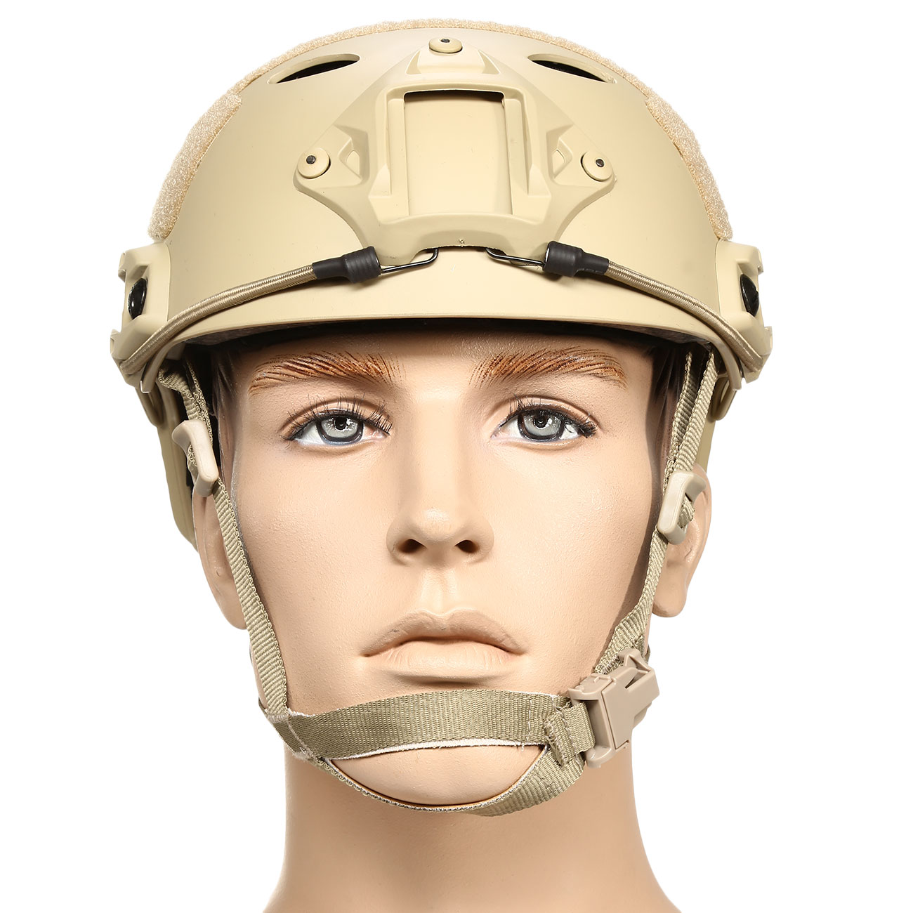 nHelmet Airsoft Helm FAST PJ Standard Railed mit NVG Mount Dark Earth Bild 2
