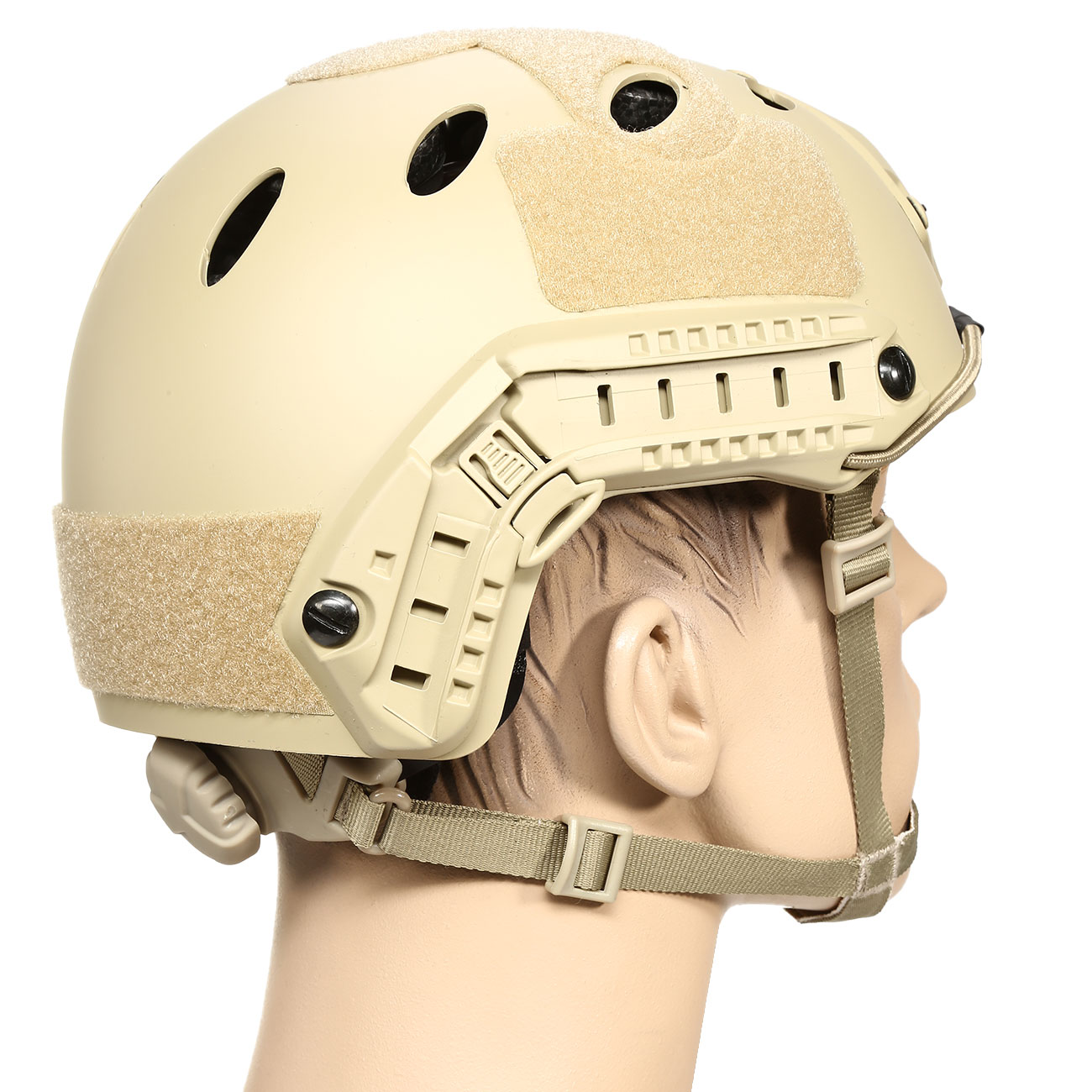 nHelmet Airsoft Helm FAST PJ Standard Railed mit NVG Mount Dark Earth Bild 3