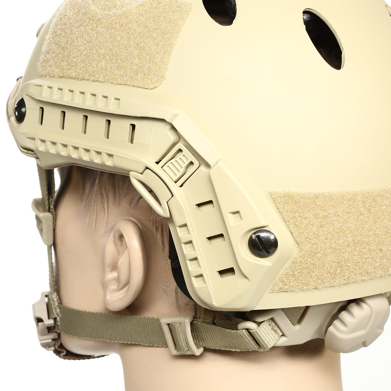 nHelmet Airsoft Helm FAST PJ Standard Railed mit NVG Mount Dark Earth Bild 7