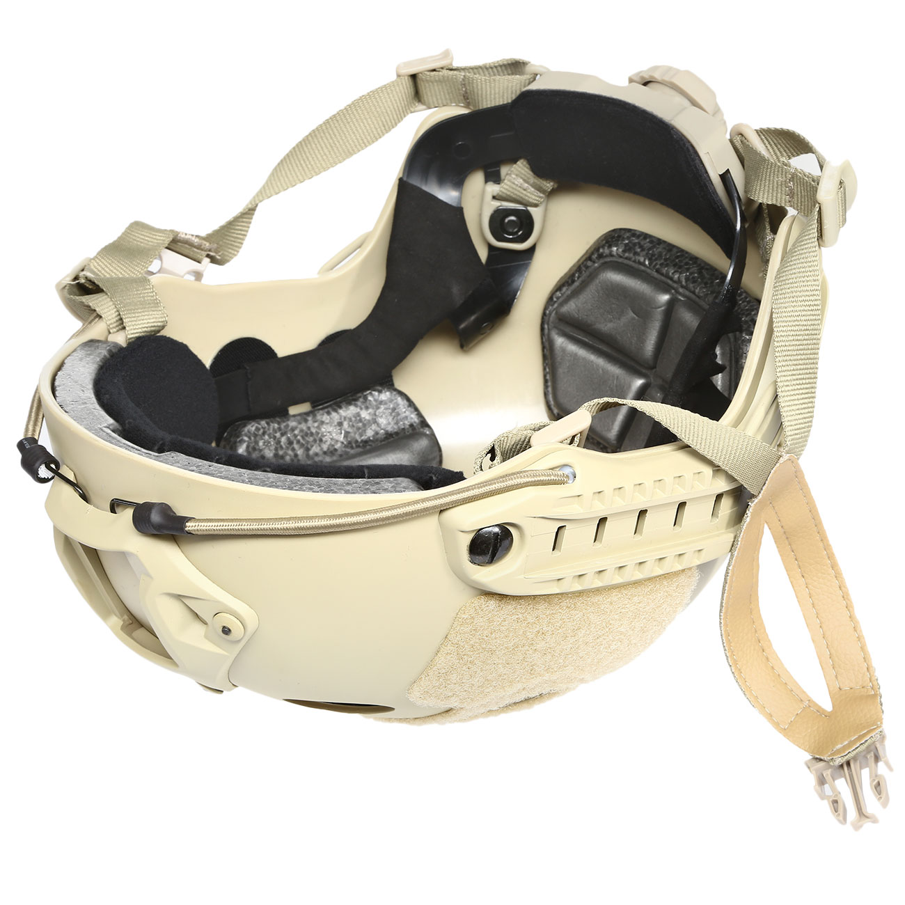 nHelmet Airsoft Helm FAST PJ Standard Railed mit NVG Mount Dark Earth Bild 9