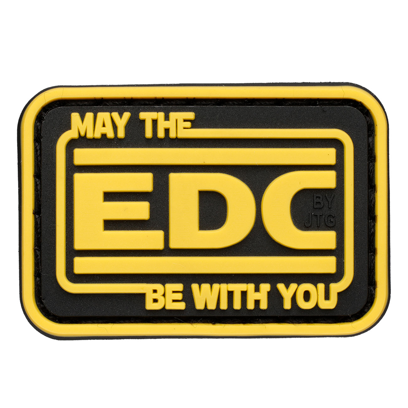 JTG 3D Rubber Patch mit Klettflche micro May the EDC be with you fullcolor