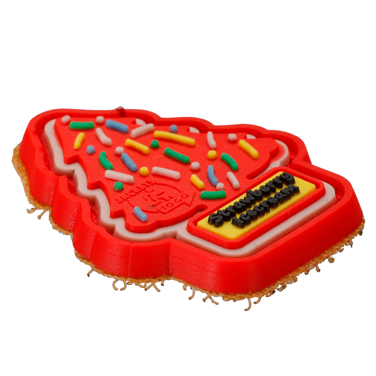 JTG 3D Rubber Patch micro mit Klettflche Strawberry Icecream fullcolor flavourisiert Bild 1