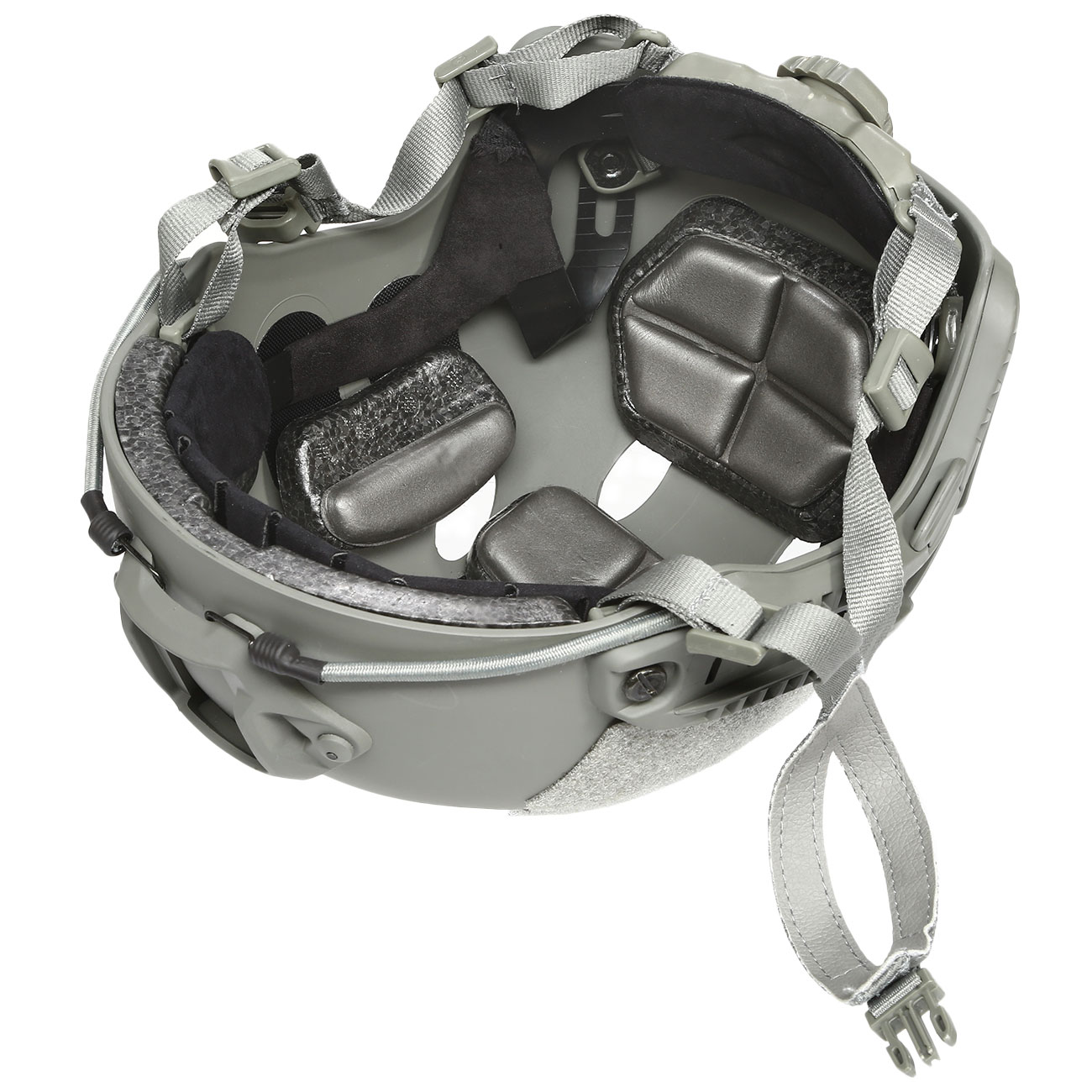 nHelmet Airsoft Helm FAST PJ Standard Railed mit NVG Mount Foliage Green Bild 9
