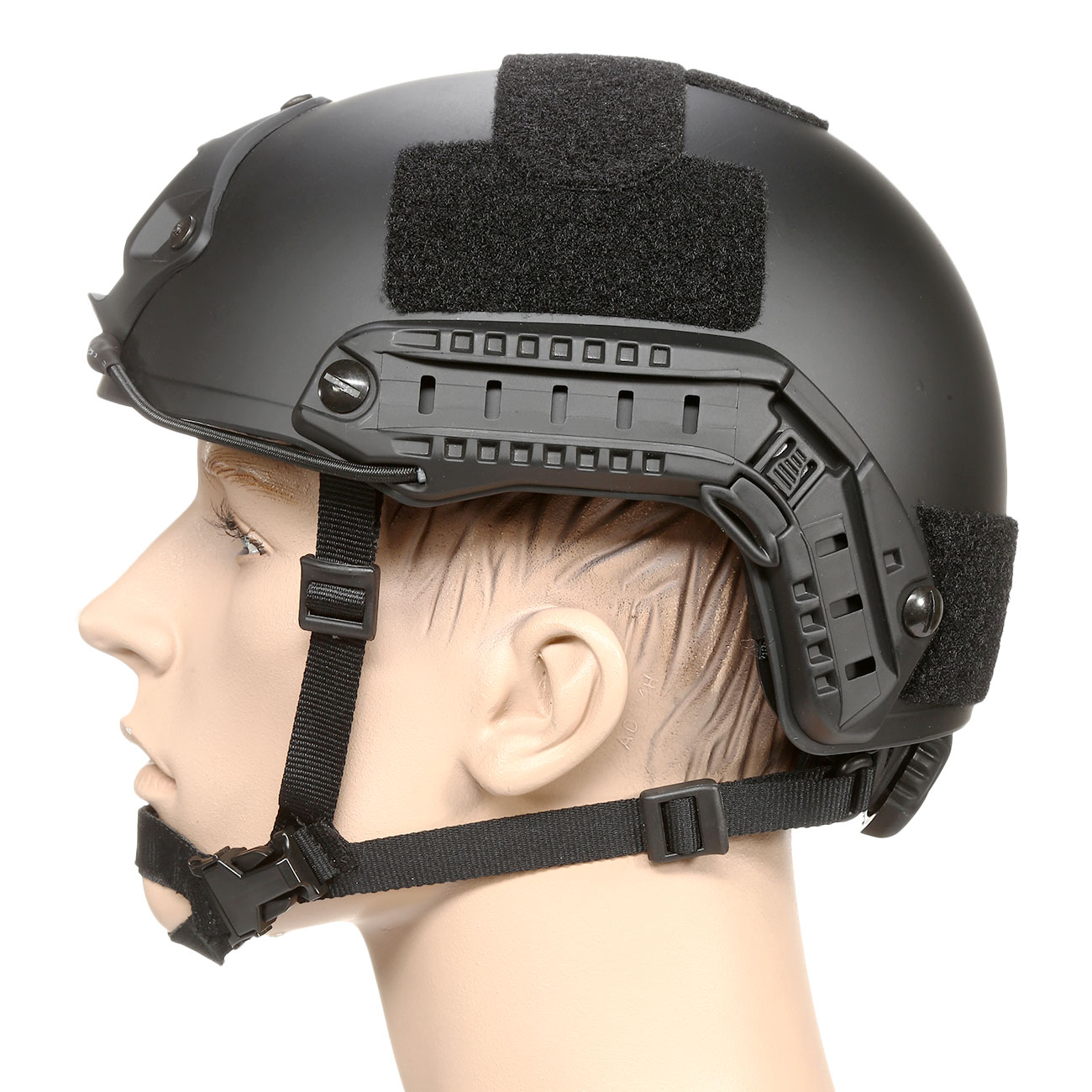 nHelmet Airsoft Helm FAST Standard Railed mit NVG Mount schwarz Bild 1