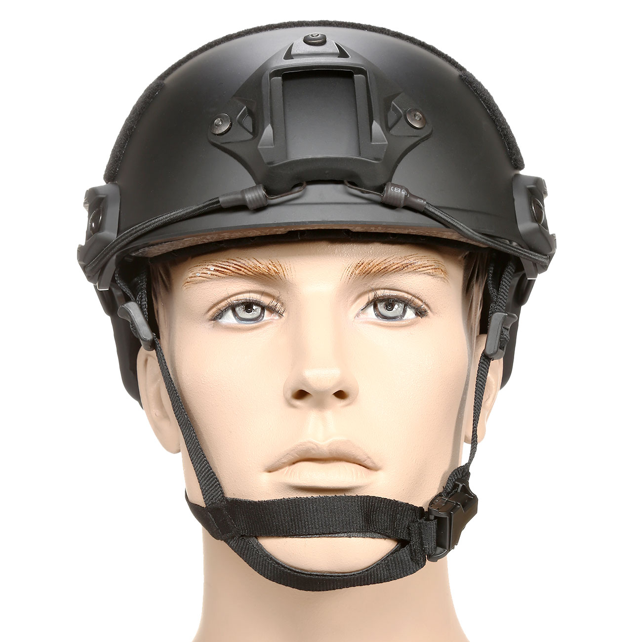 nHelmet FAST Standard Railed Airsoft Helm mit NVG Mount schwarz Bild 2