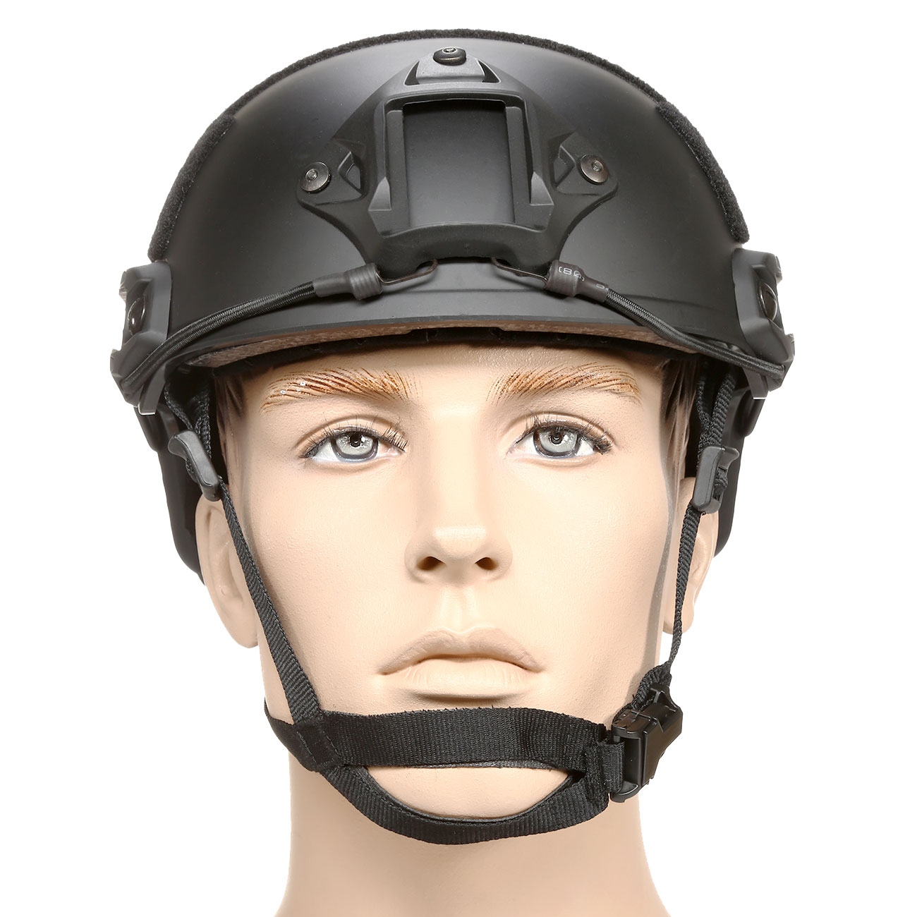 nHelmet Airsoft Helm FAST Standard Railed mit NVG Mount schwarz Bild 2