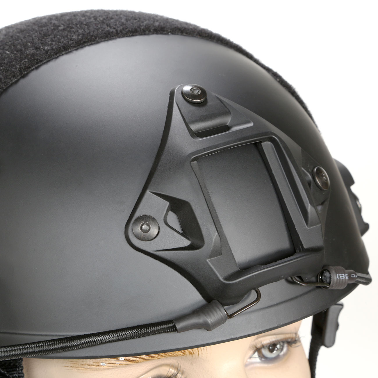 nHelmet FAST Standard Railed Airsoft Helm mit NVG Mount schwarz Bild 5