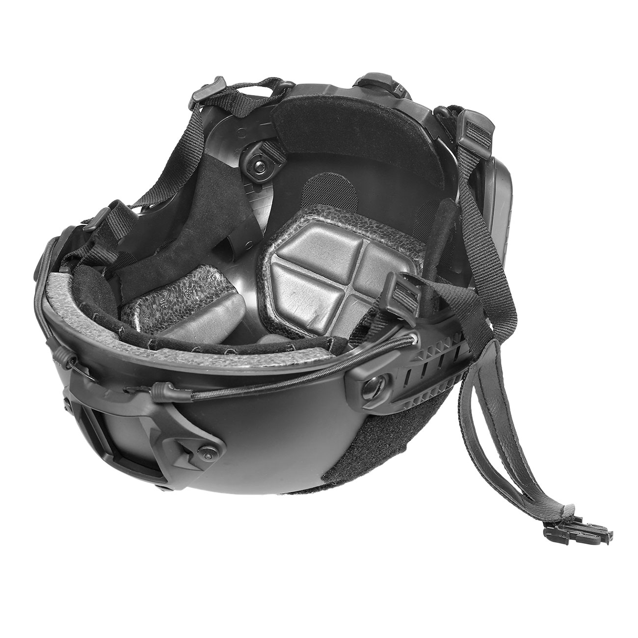 nHelmet FAST Standard Railed Airsoft Helm mit NVG Mount schwarz Bild 9