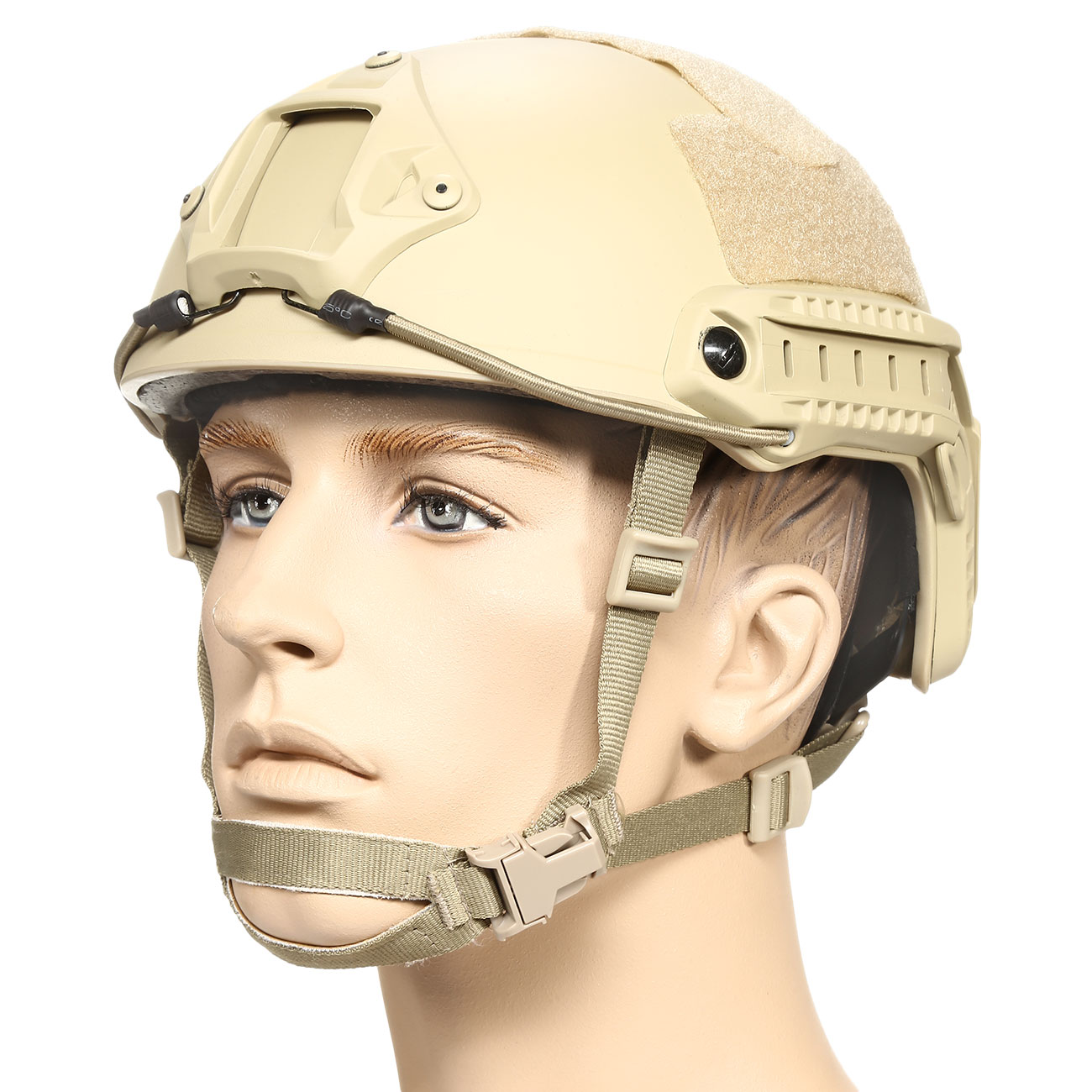 nHelmet Airsoft Helm FAST Standard Railed mit NVG Mount Dark Earth