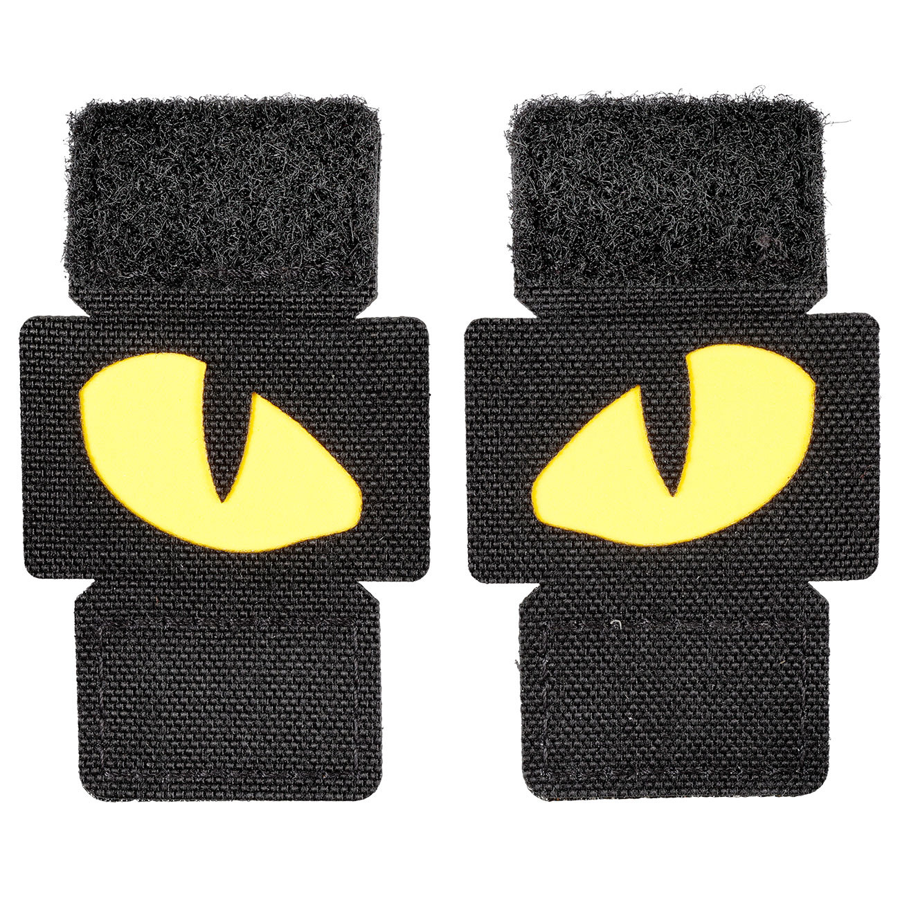M-Tac Lasercut Molle Stripes Tiger Eyes schwarz/gelb nachleuchtend 2er Set Bild 1