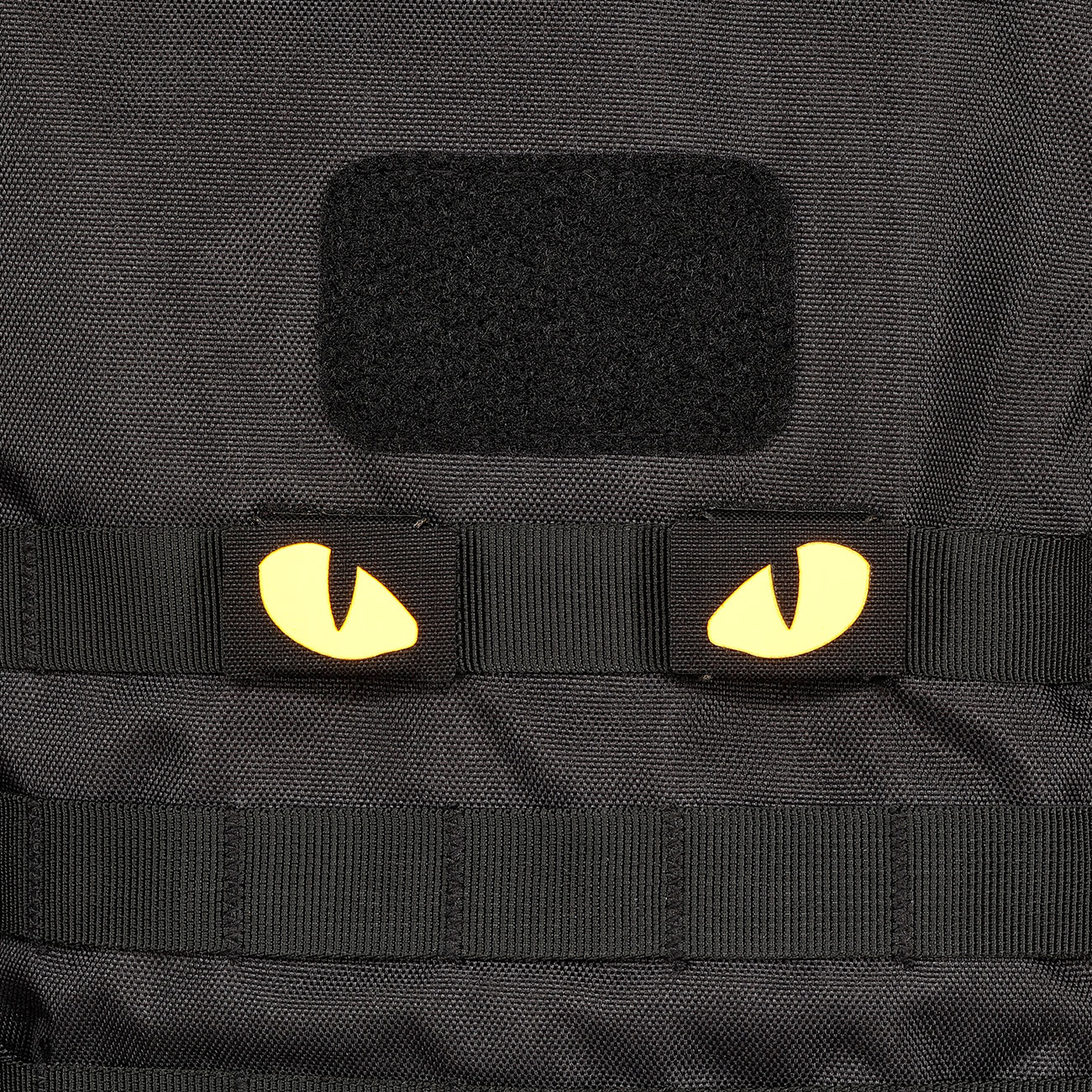 M-Tac Lasercut Molle Stripes Tiger Eyes schwarz/gelb nachleuchtend 2er Set Bild 3
