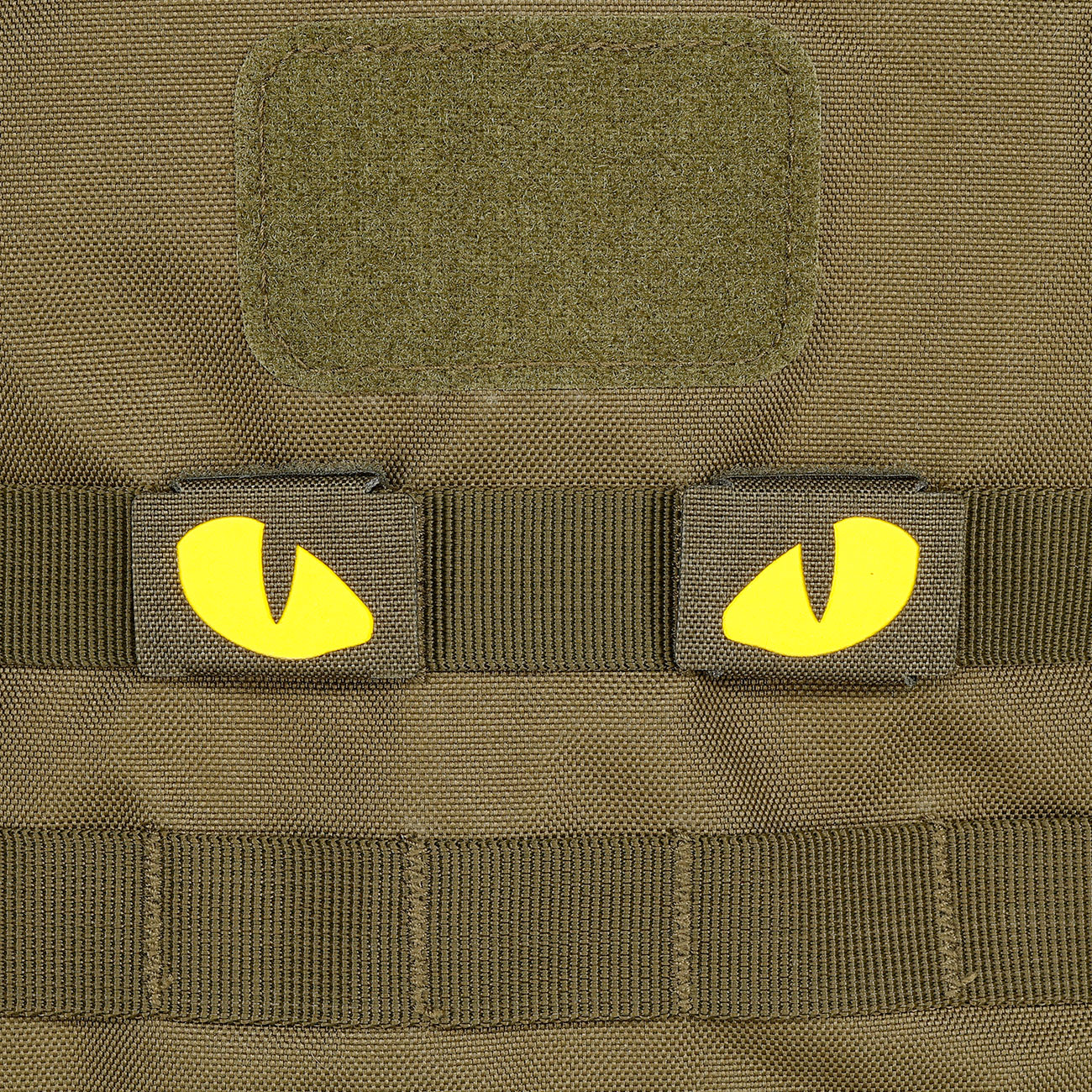M-Tac Lasercut Molle Stripes Tiger Eyes oliv/gelb nachleuchtend 2er Set