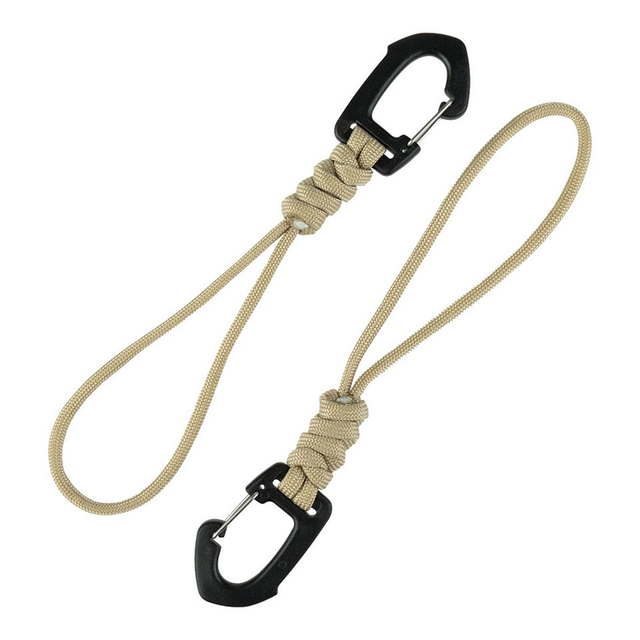 101 INC Befestigungsschlaufe mit Karabiner 2er Set coyote Bild 1