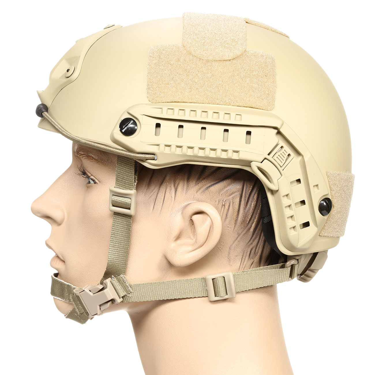 nHelmet Airsoft Helm FAST Standard Railed mit NVG Mount Dark Earth Bild 1