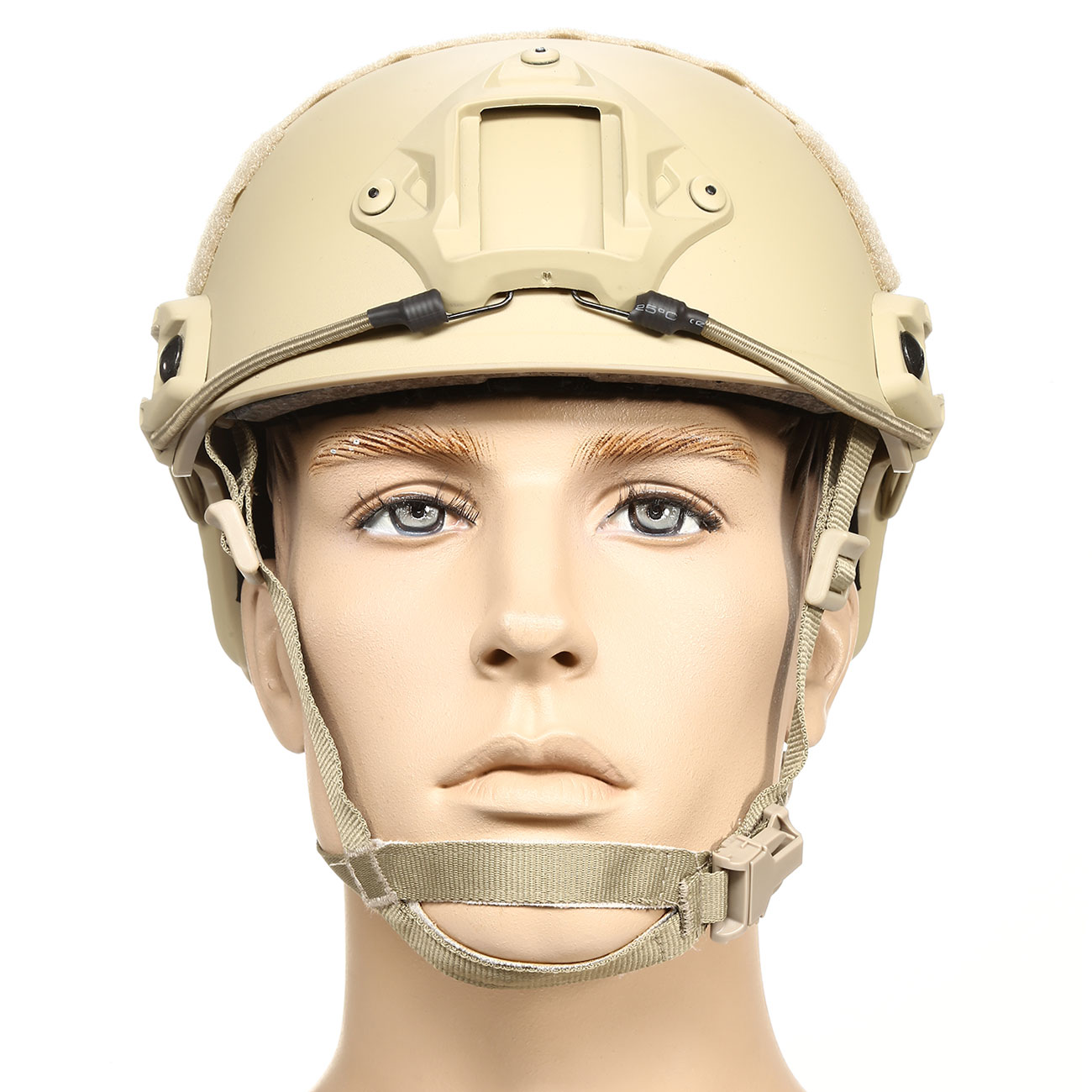 nHelmet Airsoft Helm FAST Standard Railed mit NVG Mount Dark Earth Bild 2