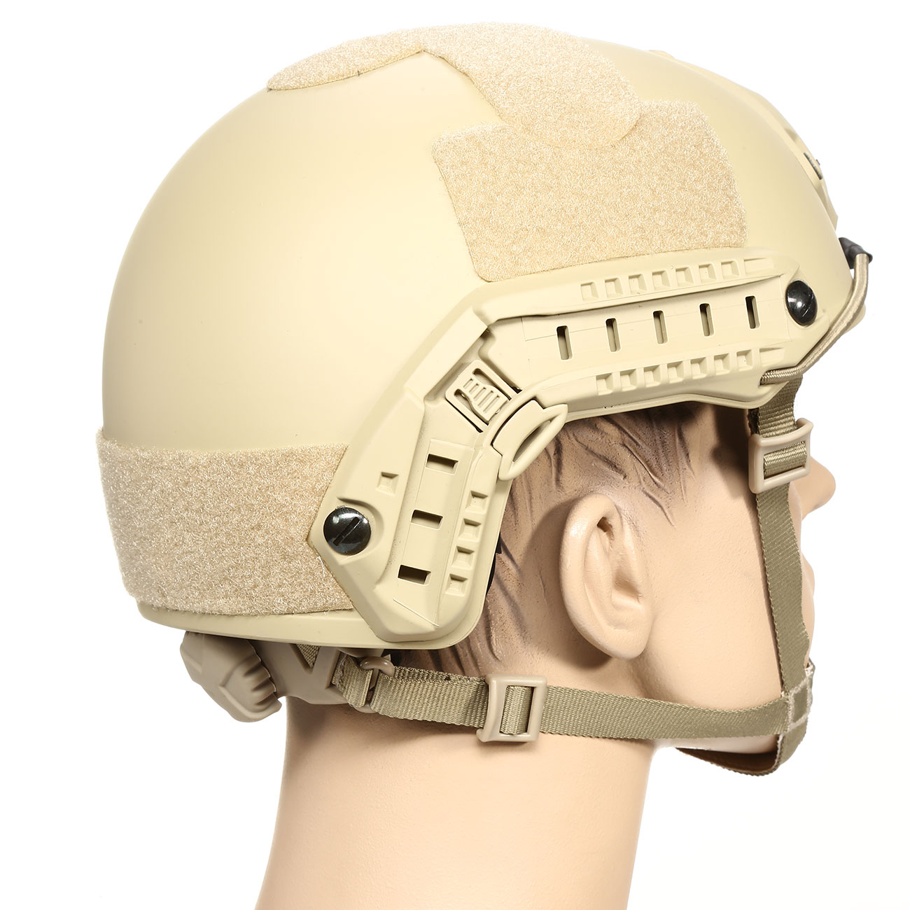 nHelmet Airsoft Helm FAST Standard Railed mit NVG Mount Dark Earth Bild 3