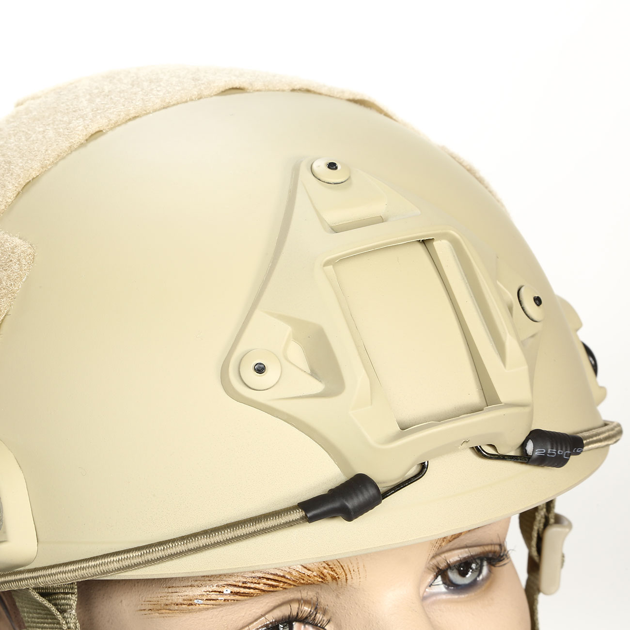 nHelmet FAST Standard Railed Airsoft Helm mit NVG Mount Dark Earth Bild 1
