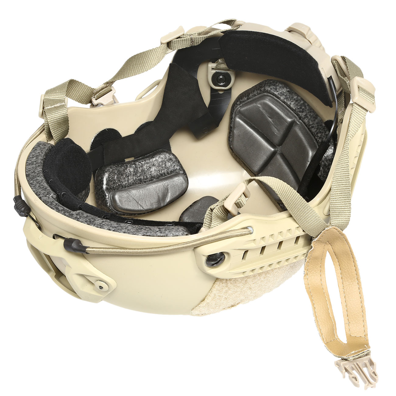 nHelmet Airsoft Helm FAST Standard Railed mit NVG Mount Dark Earth Bild 9