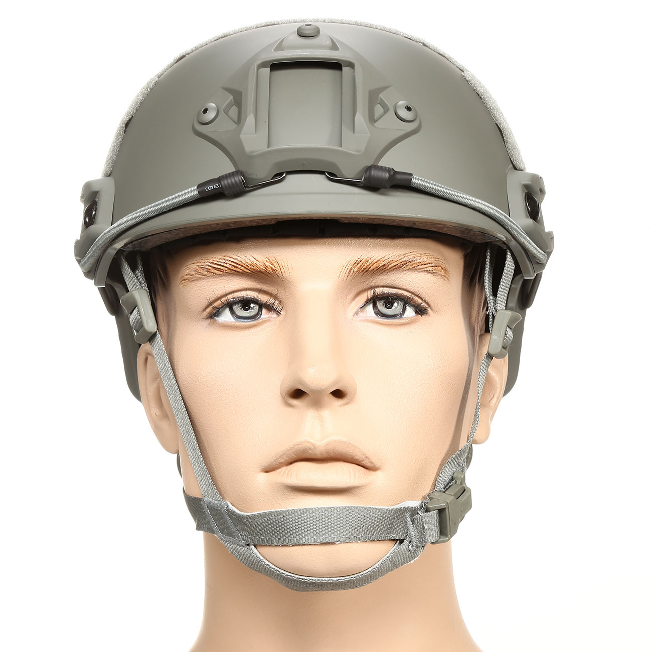 nHelmet Airsoft Helm FAST Standard Railed mit NVG Mount Foliage Green Bild 2