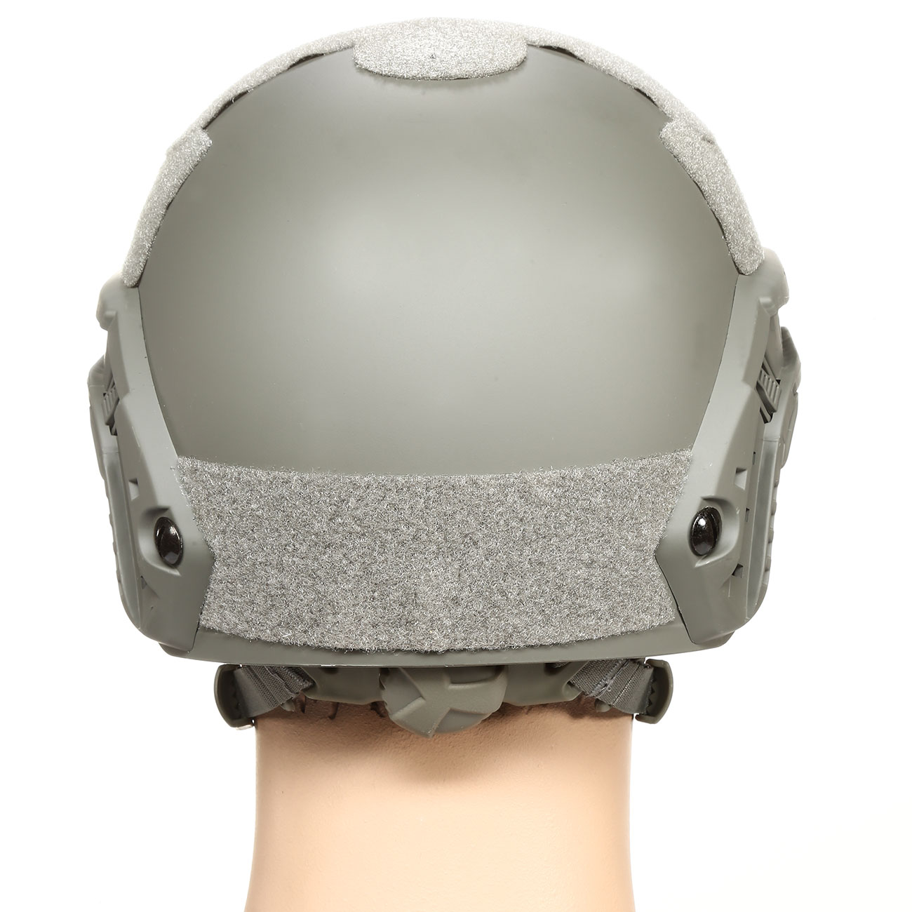 nHelmet Airsoft Helm FAST Standard Railed mit NVG Mount Foliage Green Bild 4