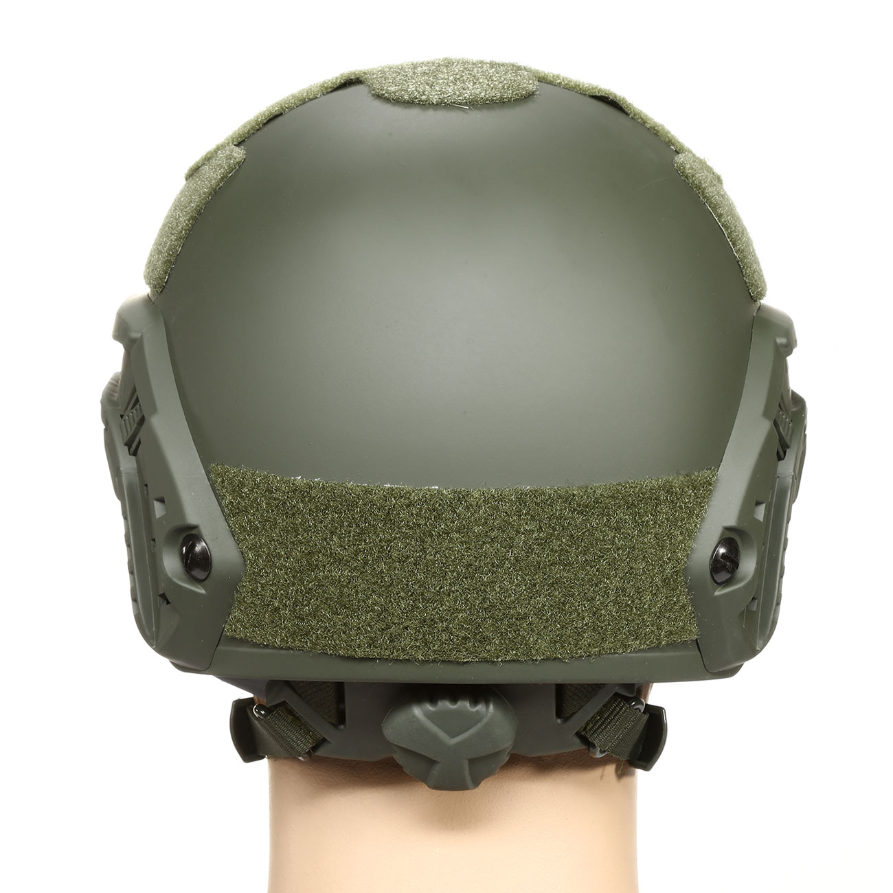nHelmet Airsoft Helm FAST Standard Railed mit NVG Mount oliv Bild 4