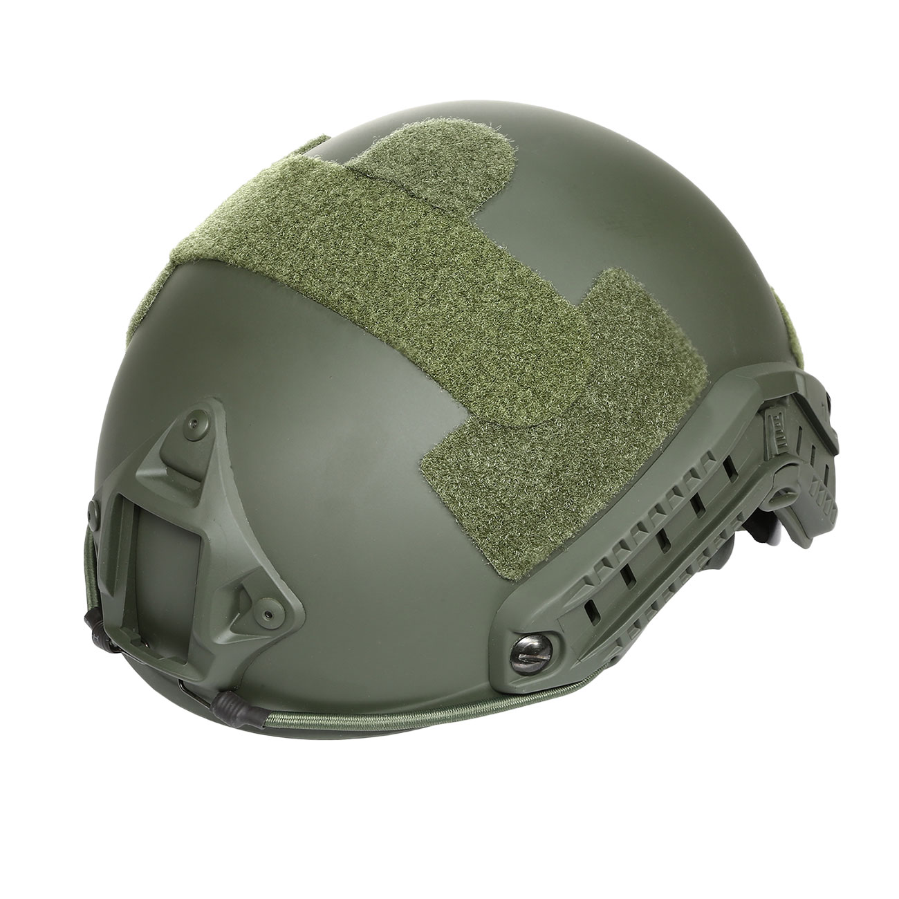 nHelmet FAST Standard Railed Airsoft Helm mit NVG Mount oliv Bild 8