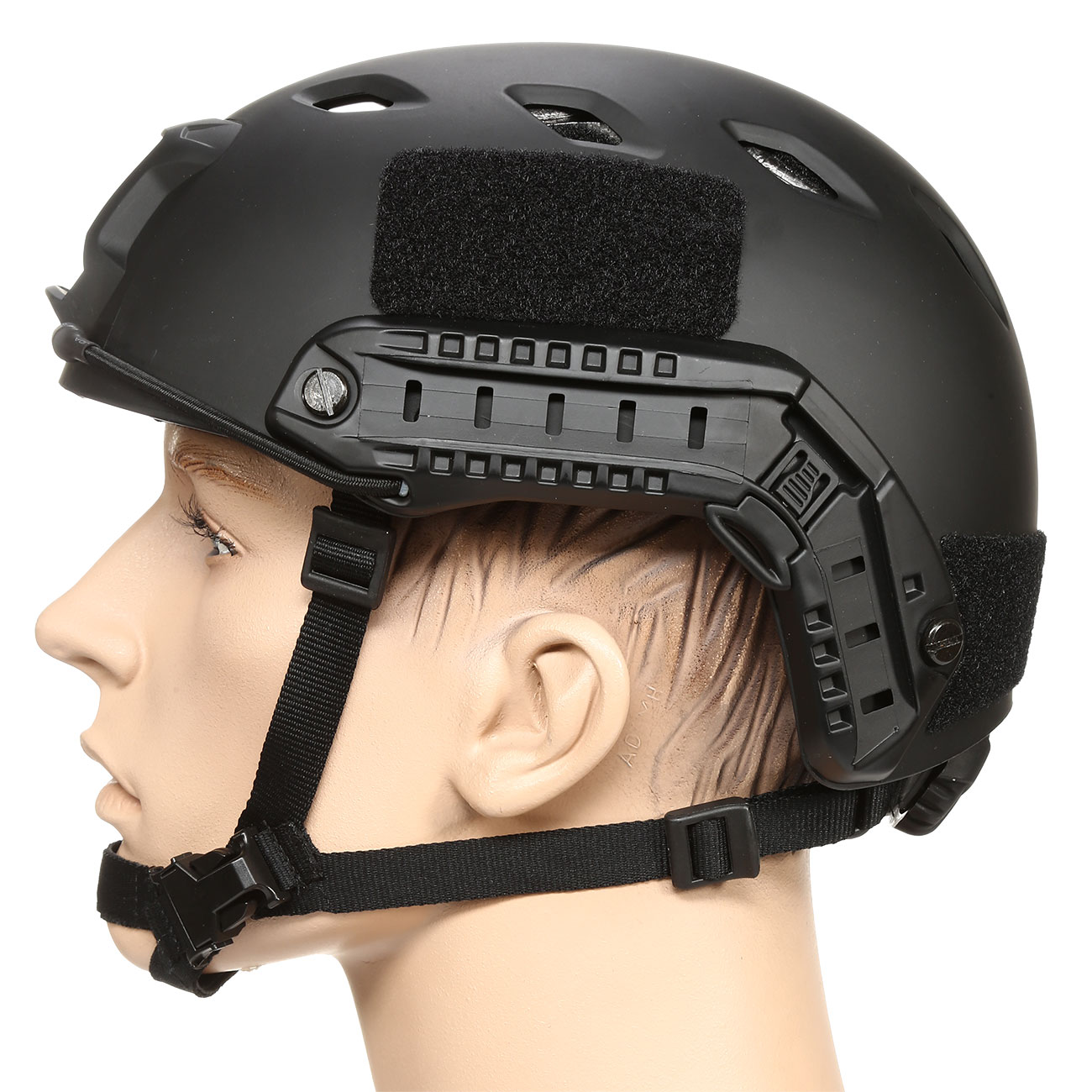 nHelmet Airsoft Helm FAST BJ Standard Railed mit NVG Mount schwarz Bild 1