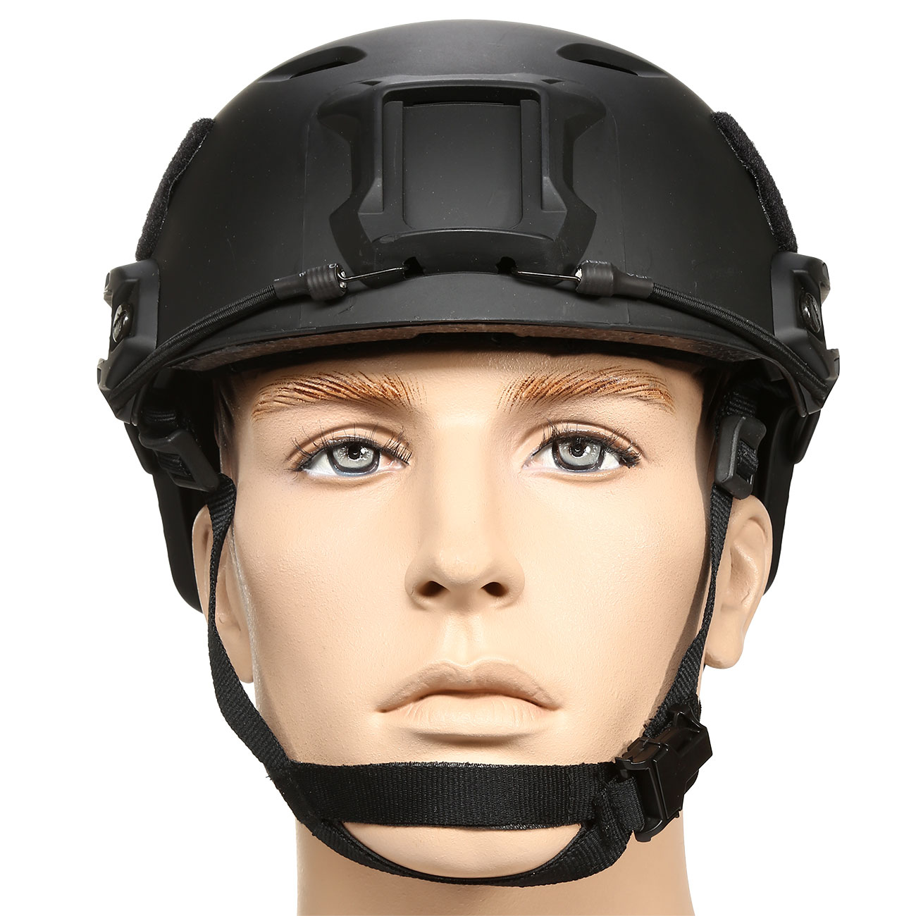 nHelmet Airsoft Helm FAST BJ Standard Railed mit NVG Mount schwarz Bild 2