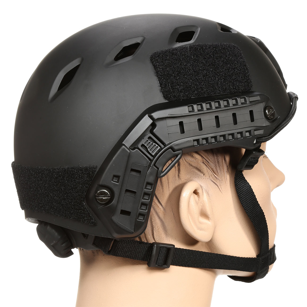 nHelmet Airsoft Helm FAST BJ Standard Railed mit NVG Mount schwarz Bild 3