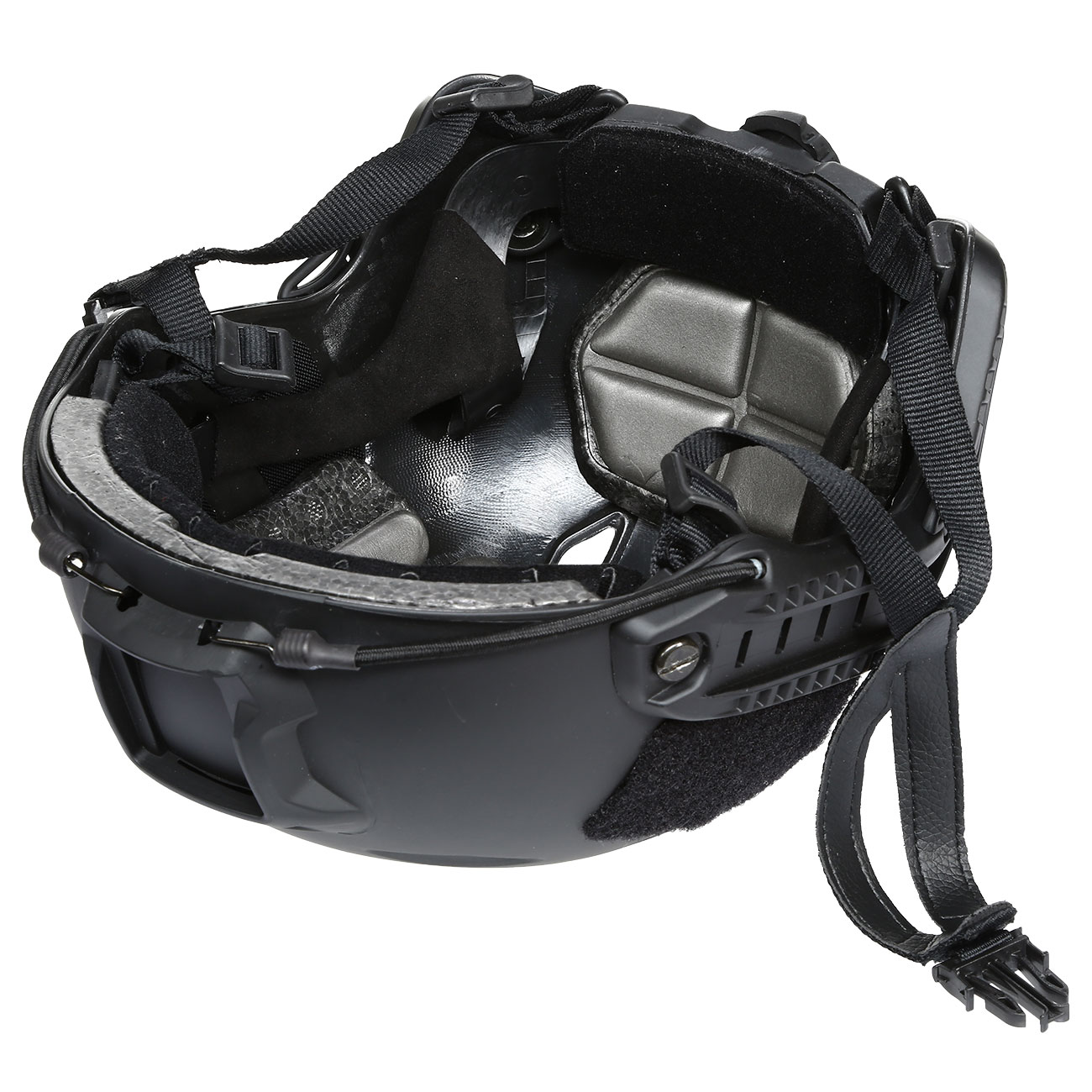 nHelmet Airsoft Helm FAST BJ Standard Railed mit NVG Mount schwarz Bild 9