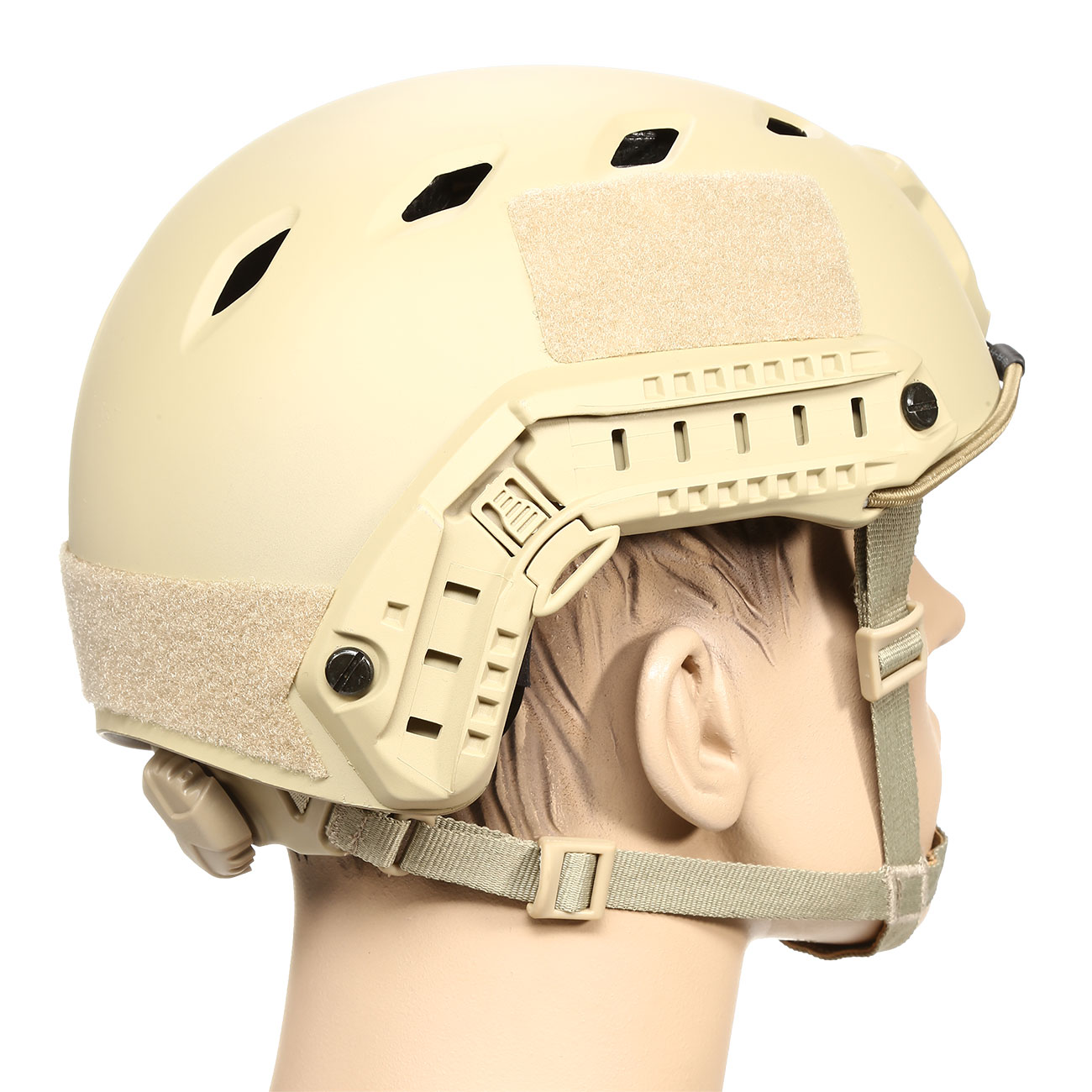 nHelmet Airsoft Helm FAST BJ Standard Railed mit NVG Mount Dark Earth Bild 3
