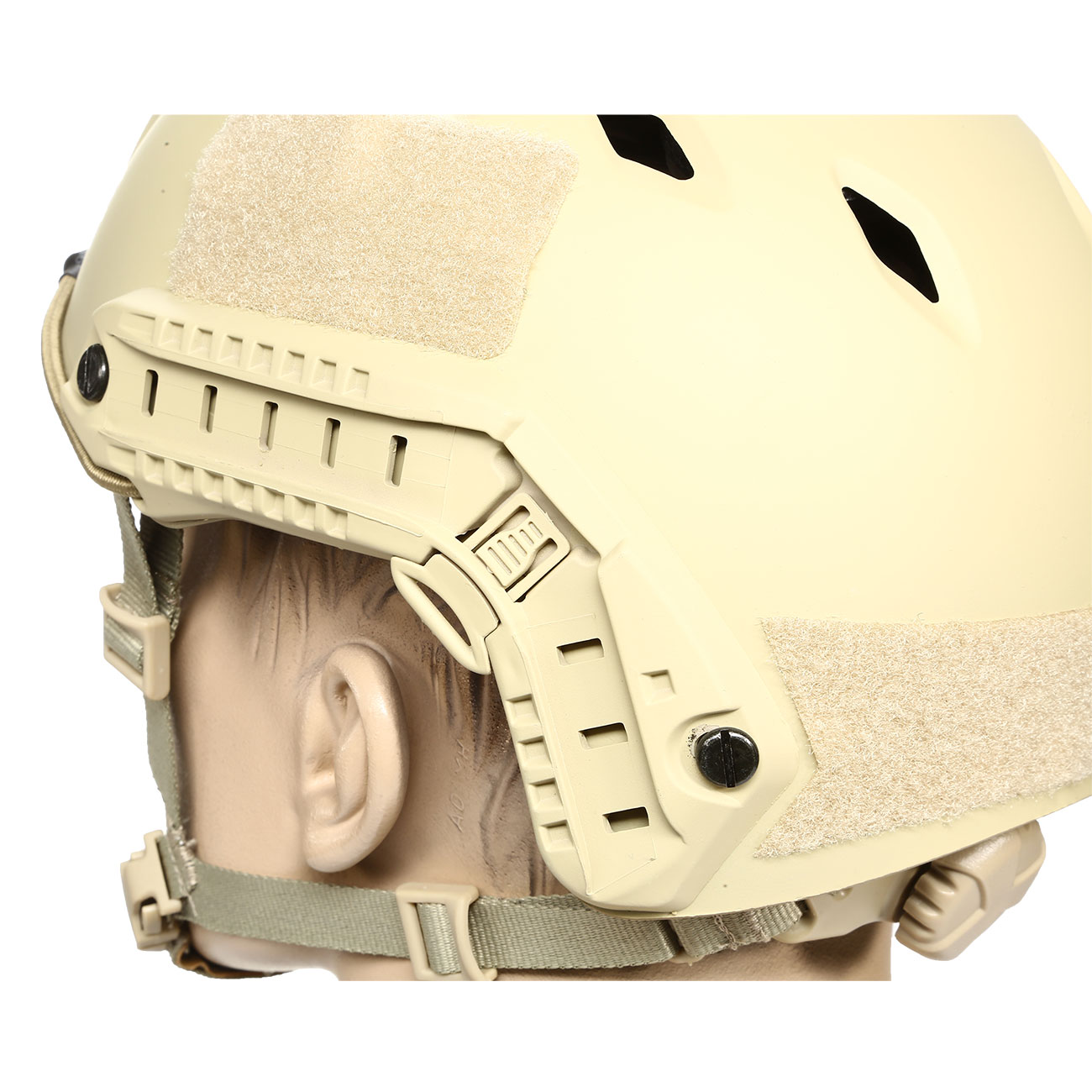nHelmet Airsoft Helm FAST BJ Standard Railed mit NVG Mount Dark Earth Bild 7