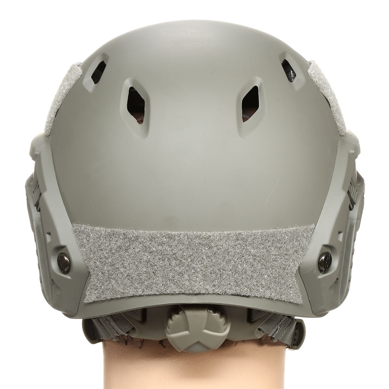 nHelmet Airsoft Helm FAST BJ Standard Railed mit NVG Mount Foliage Green Bild 4