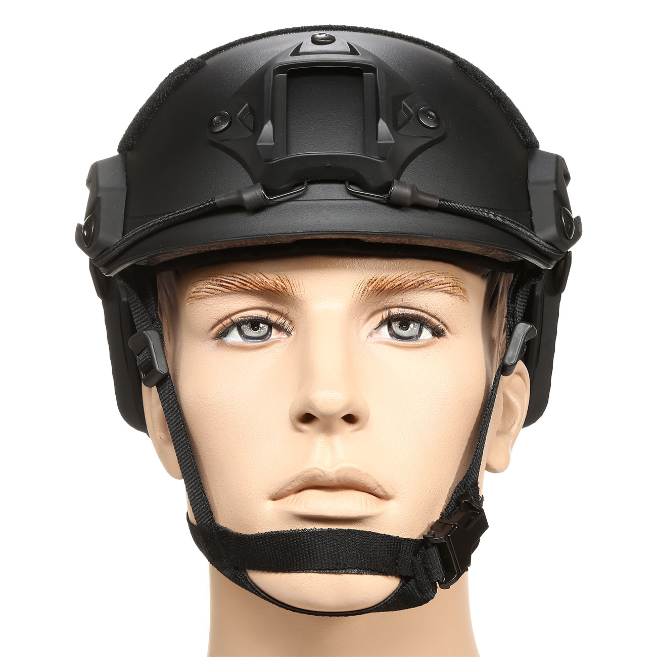 nHelmet Airsoft Helm FAST Maritime Standard Railed mit NVG Mount schwarz Bild 2